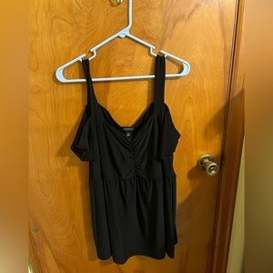 Torrid Black open shoulder short sleeve top. Size 2